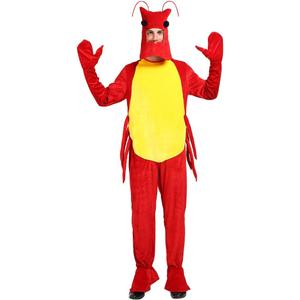 EraSpooky Lobster Costume for Adults Fun Animal Outfit with Antennae Claws and Tail