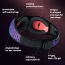 Manta Pro Sleep Mask - 100% Light Blocking Sleep Mask for Side Sleepers, Breathable and Comfortable, Spacious & Zero Pressure for Long Lashes, Perfect for Sleep/Travel/Nap/Shift Work