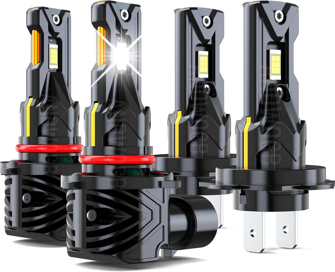 Lights Compatible for Mazda CX-7 CX7 Light Bulbs High Low Beam, Years: 2007 2008 2009 2010 2011 2012, 48000 Lumens 800% Brightness, Pack of 4