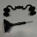 Rely+ 3 Arm Baby Candelabra Black Matte 8 Inch Taper Candle Holders Gothic Decorations Candlesticks Holder Home Decor Wedding Parties Centerpiece for Dining Table