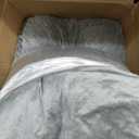 Pregnancy Pillow for Stomach Sleepers, 45.3 Inch Pregnancy Massage Pillow Full Body Pillow with Removable Cover  Support for Back, Legs, Belly, HIPS for Pregnant Women (Dark Grey)