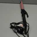 Farery Mini 3 Barrel Hair Waver - Portable Beach Wave Curling Iron for Short Hair, 1/2 Inch Ceramic Crimper with 3 Temp Settings & 30s Fast Heating, Dual Voltage Travel Hair Waver for Women, Pink