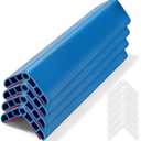 Wall Corner Edge Protector 4 Pack, 1.57x1.57x23.62x0.28 inch Soft Baby Proof Corner Guards for Sharp Edges, Self-Adhesive Corner Protectors for Home, Kindergarten, Thickness-7mm(0.28 in)