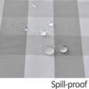 maxmill Checkered Rectangle Tablecloth Water Resistance Antiwrinkle Spillproof Heavy Weight Soft Gingham Plaid Table Cloth for Buffet Banquet Parties Holiday Dinner, 60 x 104 Inch Grey and White