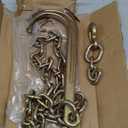 VULCAN Tow Chain with 15 Inch Forged J Hook and T Hook - Grade 70 Chain - 6 Foot - 4,700 Pound Safe Working Load
