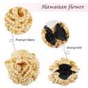 4Pcs Checkered Satin Hair Claw for Women, Multicolored Scrunchies Hair Ties for Teens, Fashion Hair Bands Hair Bow Ropes Ponytail Holders Hair Accessories