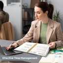 2026 Planner, Weekly and Monthly Calendar Planner, January 2026 - December 2026, Hardcover 2026 Calendar Book with Tabs For Women & Men, Inner Pocket, Spiral Bound, Perfect for Office Home School Supplies - A4 (8.5" x 11"), Stone Gray