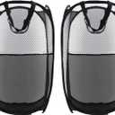 Collapsible Pop Up Laundry Hamper, Extra Large Mesh Foldable Laundry Basket Bag, 28" x 16" x 16", 2 Pack (Black)