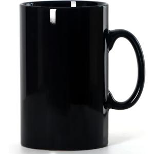28 OZ Extra Large Ceramic Coffee Mug, M018 Classic Porcelain Boss Super Big Tea Cup with Handle for Office and Home, Black