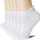 CS CELERSPORT 6 Pairs Ankle Athletic Running Socks Low Cut Sports Tab Socks for Men and Women, M