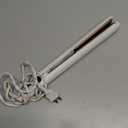 Conair Double Ceramic Flat Iron, 1-Inch Flat Iron Hair Straightener, Five Heat Settings, Extra Long Floating Plates, White