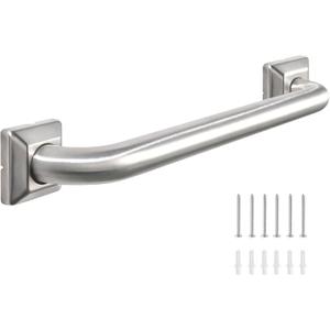 Bathroom Grab Bars Stainless Steel Handrail ADA Compliant 500lbs bathtubs and Showers Toilet Handle Safety for Handicap, Elderly, Disabled, Injury (12 inches)