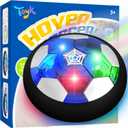 Hover Soccer Ball Boy Toy, Air Powered Floating Hover Soccers with LED Light, Kids Training Soccer Ball Indoor Outdoor Game, Birthday Gifts for Age 3 4 5 6 7 8-10 Years Old Boys Girls (Blue)