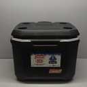 Coleman Xtreme 50qt Rolling Cooler with Wheels, Extra-Walled Insulation Keeps Ice up to 5 Days, Portable Wheeled Hard Chiller (Black)