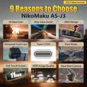 NikoMaku Mirror Dash Cam with Detached Front Camera OEM Design 11 Full Touch Screen Rear View Mirror Camera with 2K Rear Camera for Cars, HDR, Night Vision, Parking Assistance AS-J3