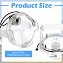 Colingmill RV Sewer Valve Cap with Handle - 3'' RV Sewer Cover Waste Valve Cap for Camper Trailer Easy to Install & Use(1 Pcs,Clear)