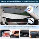 XCBYT Car Window Shades for 2019-2024 RAV4 | 2-in-1 Breathable Mesh & Blackout Side Window Covers | UV Protection & Privacy for Baby Naps, Camping & Car Rest (4 PCS)