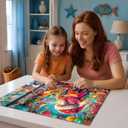 2 x LUXDIVINA Christmas 2000 Piece Puzzle for Adults, Puzzles for Adults 2000 Pieces, Parrot Deer Jigsaw Puzzles, Challenging Puzzle Perfect for Game Nights, Finished Size is 39" X 28"