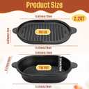 Cast Iron Dutch Oven for Bread Baking Pre Seasoned Cast Iron Loaf Pan with Lid and Sourdough Baking Supplies Nonstick Dutch Oven Pot for Homemade Bread