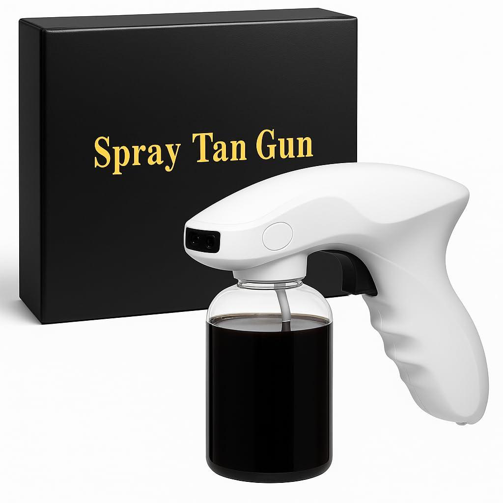 Cordless Professional Spray Tan Machine  Portable & Rechargeable Self Tanning Airbrush Gun  Delivers Smooth, Salon-Quality Sunless Tan for Home, Travel & Mobile Use