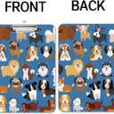 Fashion A4 Clipboard, Standard Letter Size 9" x 12.5", Decorative Wooden Clipboard with Low Profile Metal Clip for Office, School, Teachers, Cute Dogs