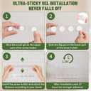 Acrylic Straw Holder for Cabinet Door with Double Sided Adhesive Tape Reusable Straw Organizer chopsticks Storage Small Kitchen Accessory Container for Counter Cupboard(Transparent