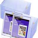 60ct Magnetic Card Holder, 35pt Single Card Holder Touch for Trading Cards, Protectors Hard Plastic, U-V Protection Magnetic Display Case for Baseball, Game, Sports Cards