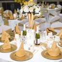 10 Pcs Gold Vase Wedding Centerpieces for Tables Centerpiece Table Decorations Metal Tall Artificial Flower Vases for Wedding Reception Party Birthday Event Home Decor