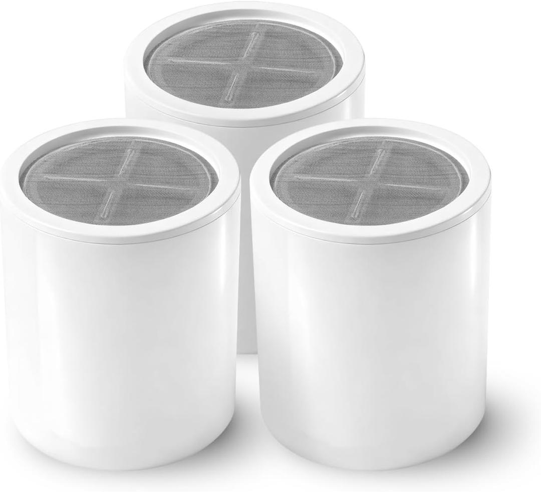 Replacement Filter Cartridge Compatible with Eskiin Shower Head - for Hard Water, Chlorine Removal (3 Packs)