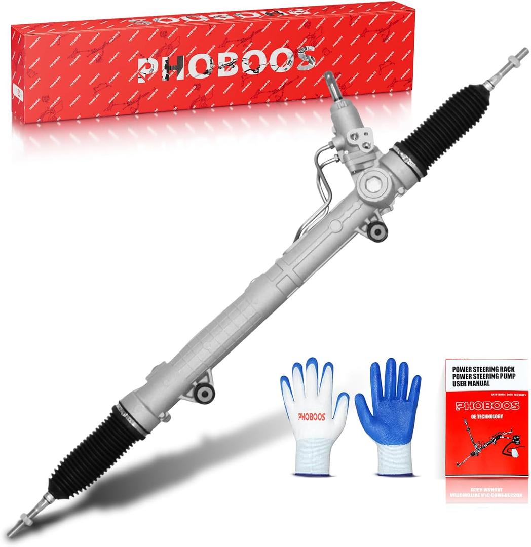 PHOBOOS Hydraulic Power Steering Rack and Pinion Assembly without sensor, Compatible with Mercedes-Benz GL320 GL350, GL450, GL550, ML320, ML350, ML450, ML500, 2007-2009, New Unit, Ref. 26-4022