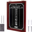 GSE Games & Sports Expert Chalk Dart Scoreboard for Dart Board Cricket & 01 Dart Games with Chalks and Chalk Wipe (Standard/Large)