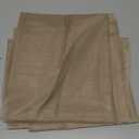 OWENIE Sheer Curtains 72 Inches Long for Bedroom Living Room, Rod Pocket Fimly Solid French Door Curtains Set of 2, Elegant Taupe Voile Curtains Panels Window Treatments, 42" Width