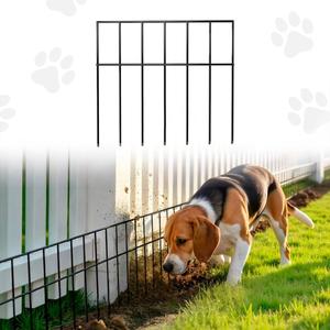 Garden Fence Animal Barrier  10 Pack No Dig Fence, 13"x12" Rustproof Metal Fencing Panels, Dog Fence and Rabbit Fence for Garden, Animal Barrier Fence Outdoor for Yard, Flower Bed Protection
