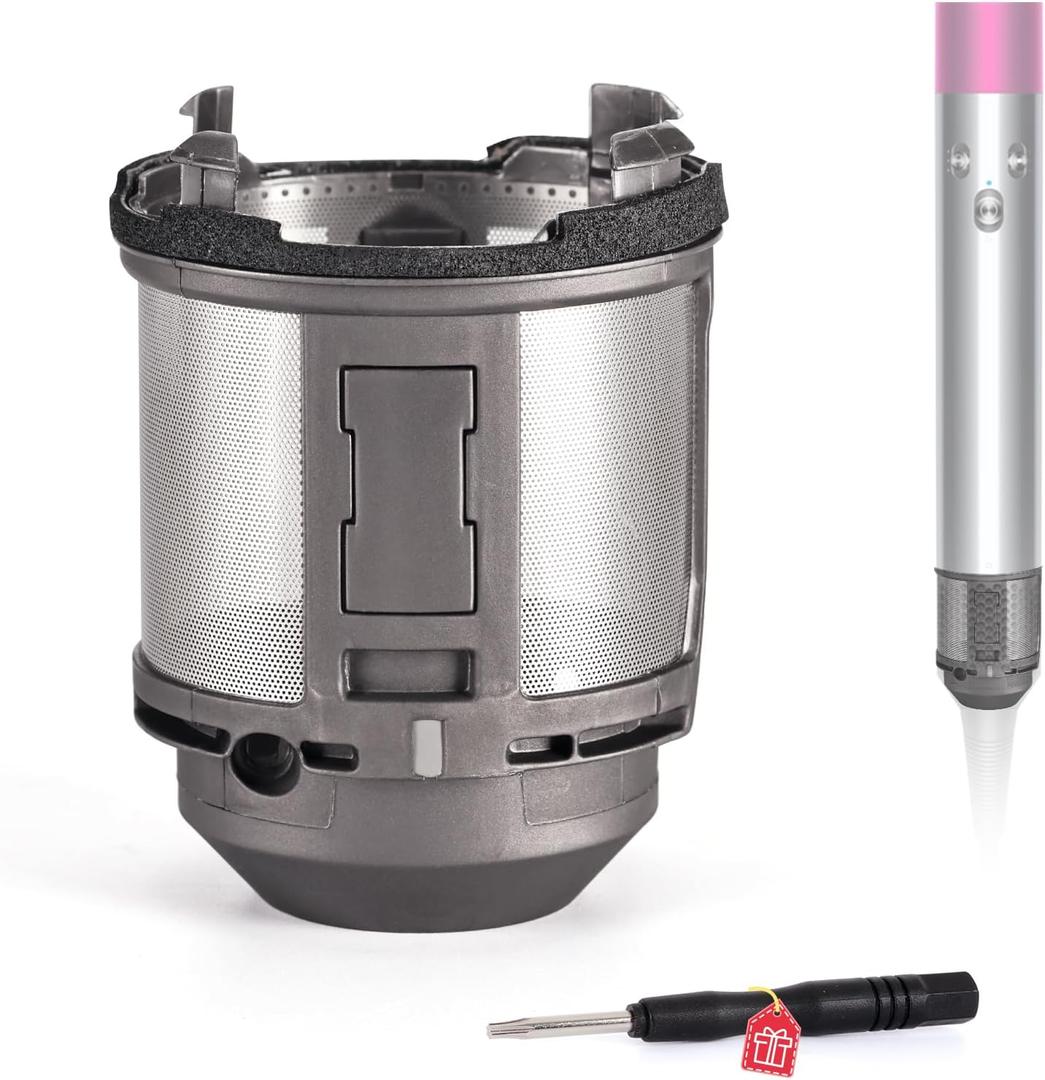 Inner Filter Compatible with Dyson Airwrap Hair Styler HS01 HS05 Models, Curling Iron Inner Strainer Hair Styler Filter Replacement Parts