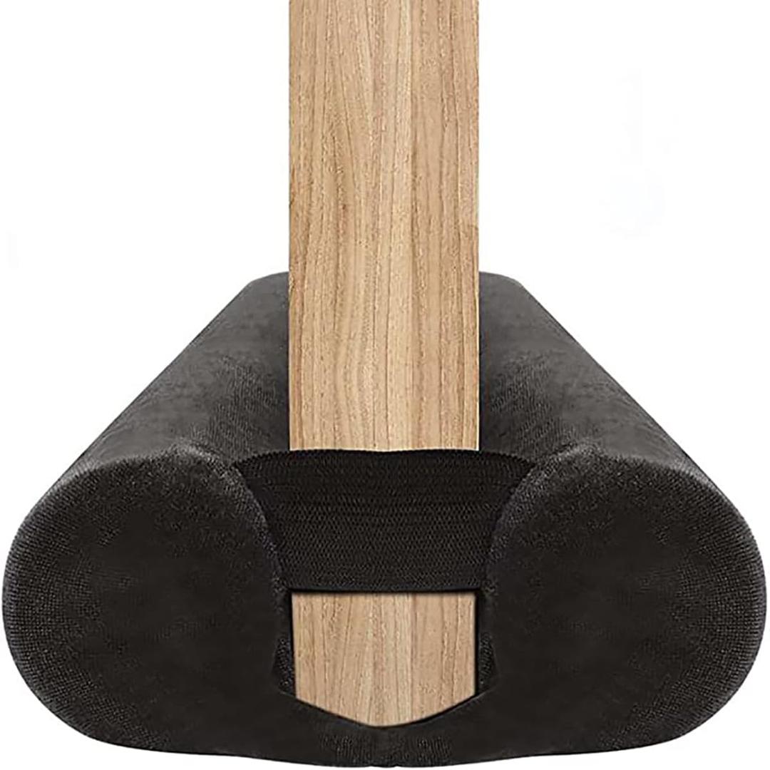 Door Draft Stopper for Doors 29-35" No Adhesive Draft Stopper for Bottom of Door Draught Excluder Under Door Wind Blocker Reduce Noise Draught Excluder Sweep Sound Proof (Black)