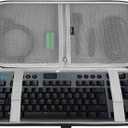 GEEKRIA TKL Keyboard Case, Hard Shell Travel Carrying Bag for 80% / 87 Keys Mechanical Gaming Keyboard, Compatible with Logitech G915 TKL, G PRO Keyboard/G PRO X (Extra Space)