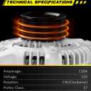 Oktiger Upgraded Alternator for Honda Crv Ex Lx Ex-l 2012 2013 2014 2.4L, Civic Si 2012 2013 2014 2015, for Acura Ilx Base 2013-2015, 12V 120Amp Clockwise 6-Groove Pulley, OE 31100-RX0-A01 11604N