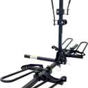 KAC E2 1.25" & 2" Hitch Mounted Rack 2-Bike Platform Style Carrier for Standard and Fat Tire Bicycles - 2 Bikes X 30 lbs (60 lbs Total) Heavy Weight Capacity - Hitch Adapter Included