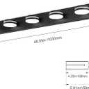 5-Light Bathroom Vanity Light, Modern LED Bathroom Light Fixture Over Mirror, Matte Black Bath Wall Lighting, Dimmable 5500K Vanity Lighting Fixture with 360Rotable Head, 5-Light,40lnch