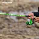 KastKing Zephyr Dual Tip Spinning & Casting Fishing Rods, Green, 6'6"-ML/M-F