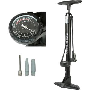 ROCK CLOUD Bike Floor Pump with Gauge 160 psi Bicycle Pump Presta and Schrader Valve for Tire Road Bike MTB Basketball Football etc.