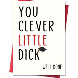 2 x Funny Graduation Card Gifts for him
