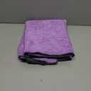 Youphoria Yoga Microfiber Non-Slip Towel - Hot Yoga Mat Towel for Enhanced Grip and Sweat Absorption - Purple with Gray Stitching