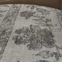 PureCozy 9x12 Washable Area Rug Beige Non Slip Thick Soft Vintage Carpet