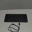 Bluetooth Keyboard, Ultra-Slim Wireless Keyboard for iPad, Rechargeable Ergonomic Computer Keyboard for iOS, Android, Windows PC Tablets Phone, Black