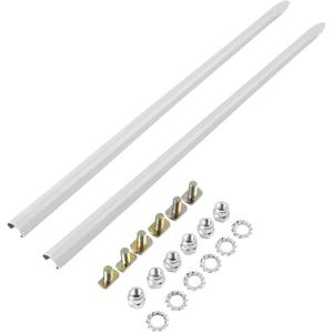 Front Fender Spear Trim Silver Front Fender Side Trim Fit For Harley Touring Road King Electra Glide Ultra Classic Street Glide 1982-2013, For Heritage Softail Classic 1986-Up