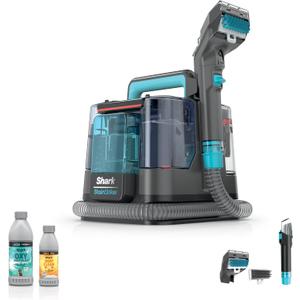 Shark StainStriker Portable Carpet & Upholstery Cleaner w/on board self cleaning - Spot, Stain, & Odor Eliminator, Includes 2 Cleaning Tools & 2 Cleaning Solutions, Charcoal, PX221BRN