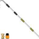 20FT Reach Gutter Cleaning Tools from The Ground, 12FT Telescoping Gutter Cleaner Tool Rain Gutter Cleaning Tool for Debris