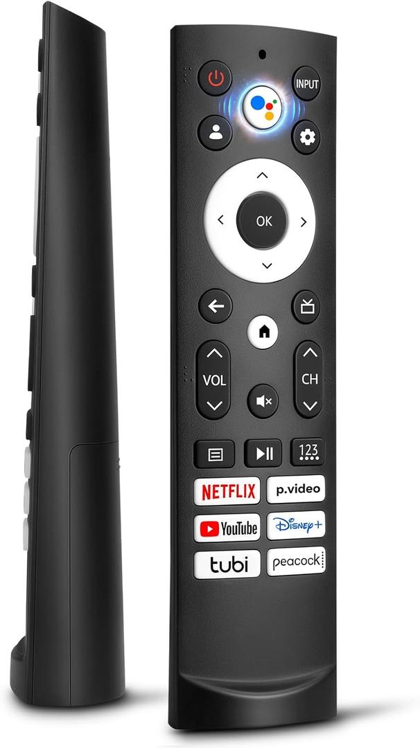 Voice Remote Control Replacement for Hisense Smart Google TV，Compatible with Hisense QLED UHD MiniLED ULED Google TVs