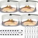 4 Packs Flea Traps for Inside Your Home with 8 Sticky Disc 12 Bulbs 4 Electric Wires Flea Killer Indoor Bed Bug Light Trap for Home Indoor Safe to Pets(White, Gray)